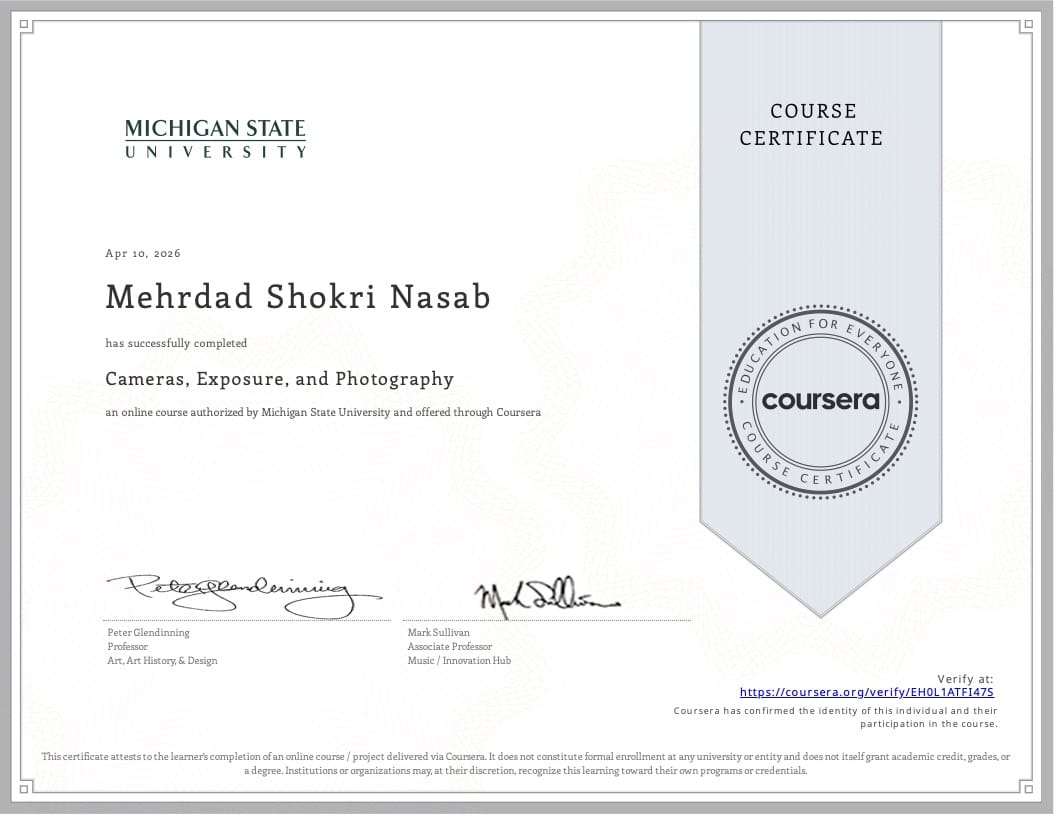 Michigan State University Cameras, Exposure and Photography